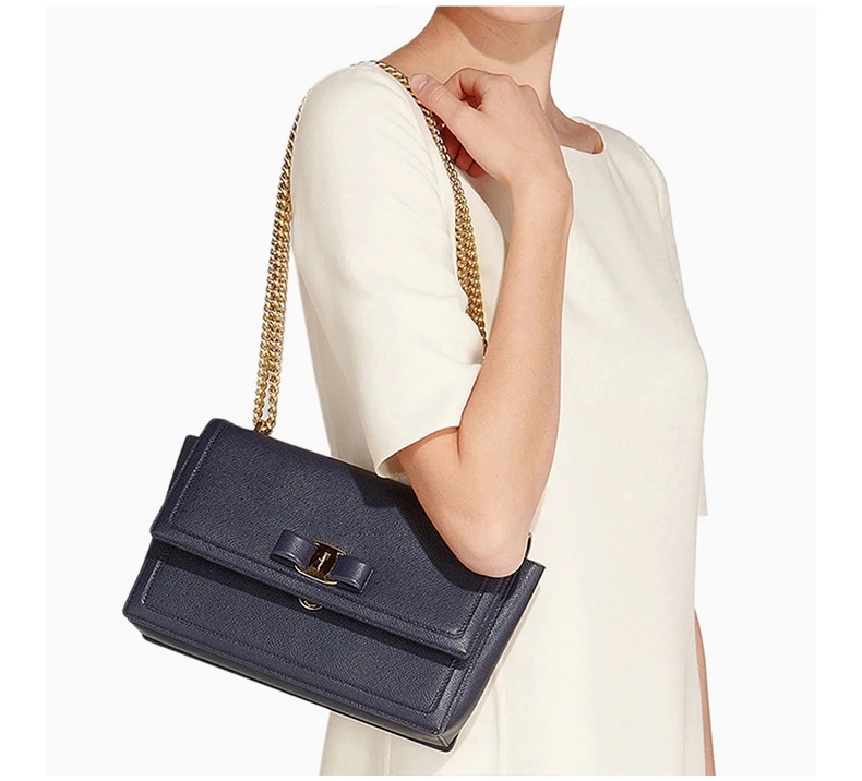商品Salvatore Ferragamo|SALVATORE FERRAGAMO 蓝色女士斜挎包 21-G462-674277,价格¥6033,第8张图片详细描述