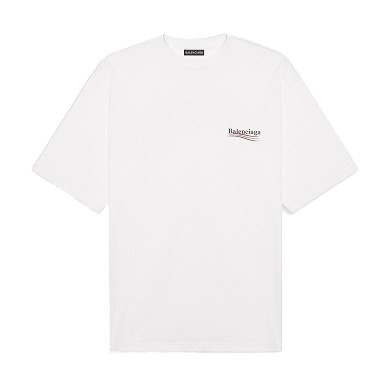 商品Balenciaga|巴黎世家  男士白色纯棉短袖T恤 620969TIV529040,价格¥4153,第4张图片详细描述