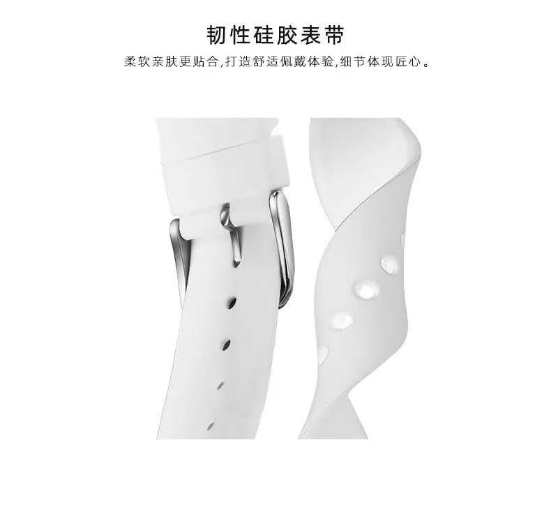 商品[国内直发] MLB|时尚潮流中性学生欧美腕表镂空硅胶情侣防水石英表MLB-TP609,价格¥392,第10张图片详细描述