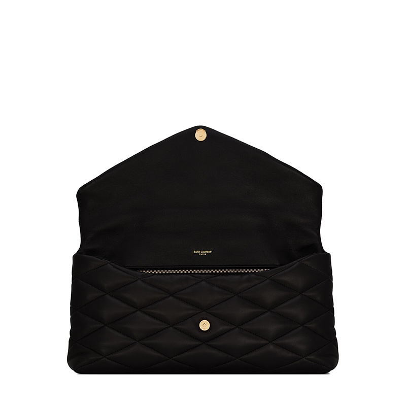 商品Yves Saint Laurent|SAINT LAURENT PARIS/圣罗兰 YSL 春夏新款 SADE系列 女士小羊皮磁性按扣ysl饰物手拿包,价格¥11112,第5张图片详细描述