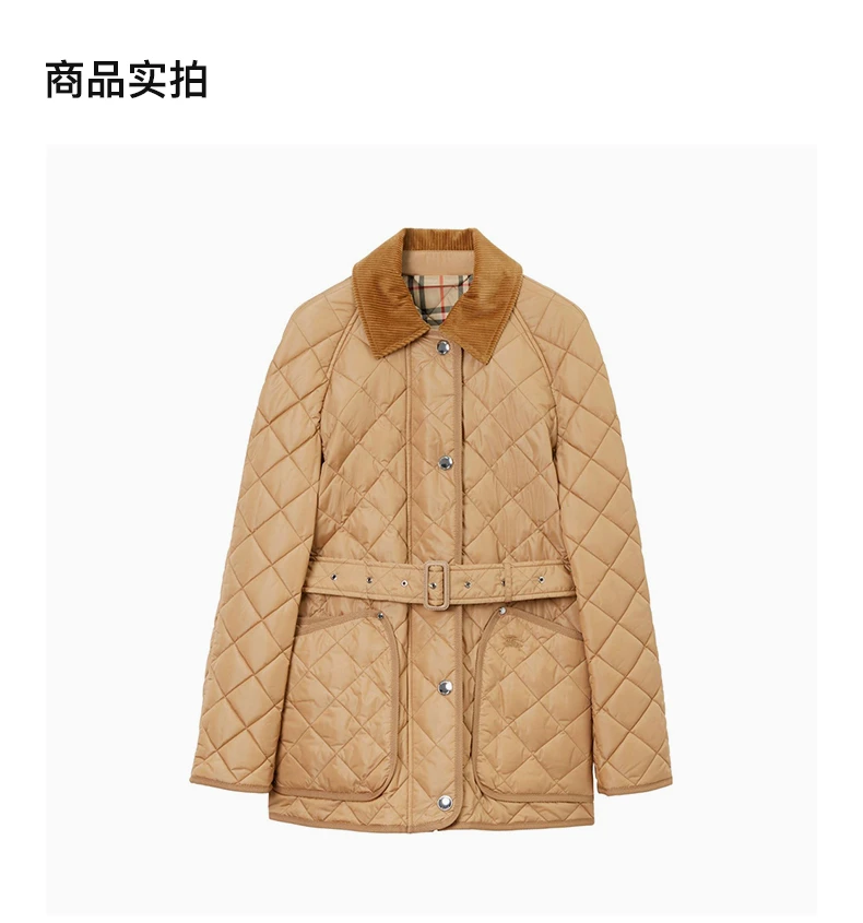 商品[国内直发] Burberry|BURBERRY 棕色女士棉服 8071842,价格¥7742,第4张图片详细描述