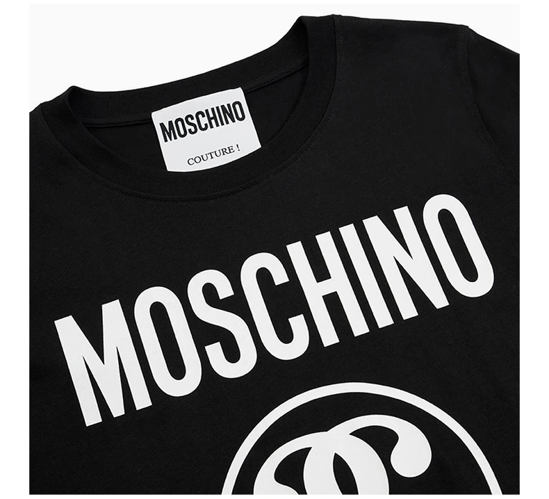 商品[国内直发] Moschino|MOSCHINO 女士黑色双问号印花短袖T恤 EA0710-5540-1555,价格¥1254,第6张图片详细描述