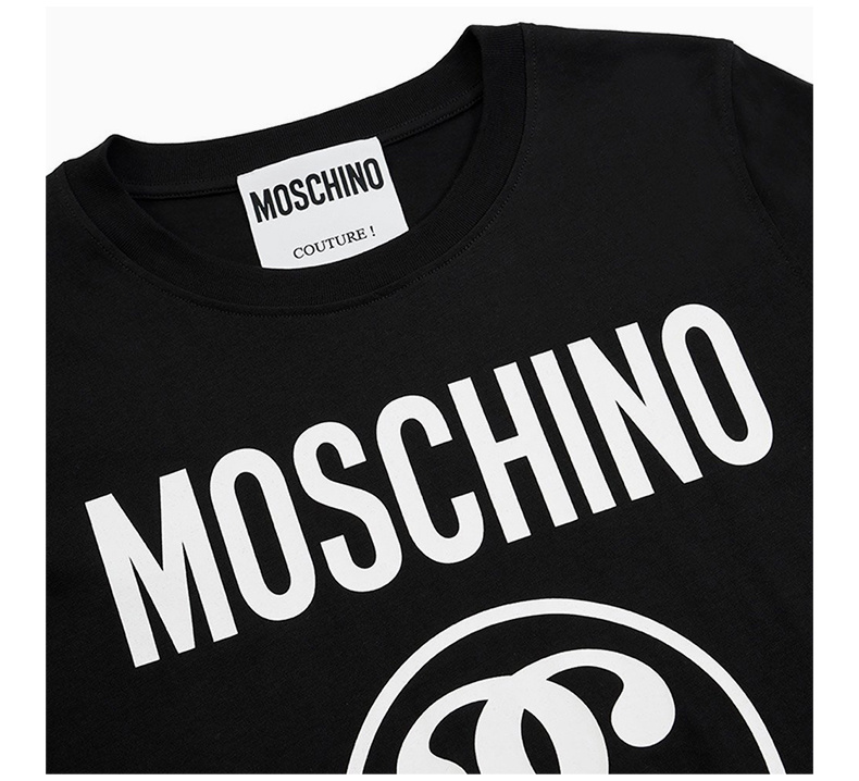 商品[国内直发] Moschino|MOSCHINO 女士黑色双问号印花短袖T恤 EA0710-5540-1555,价格¥1229,第6张图片详细描述