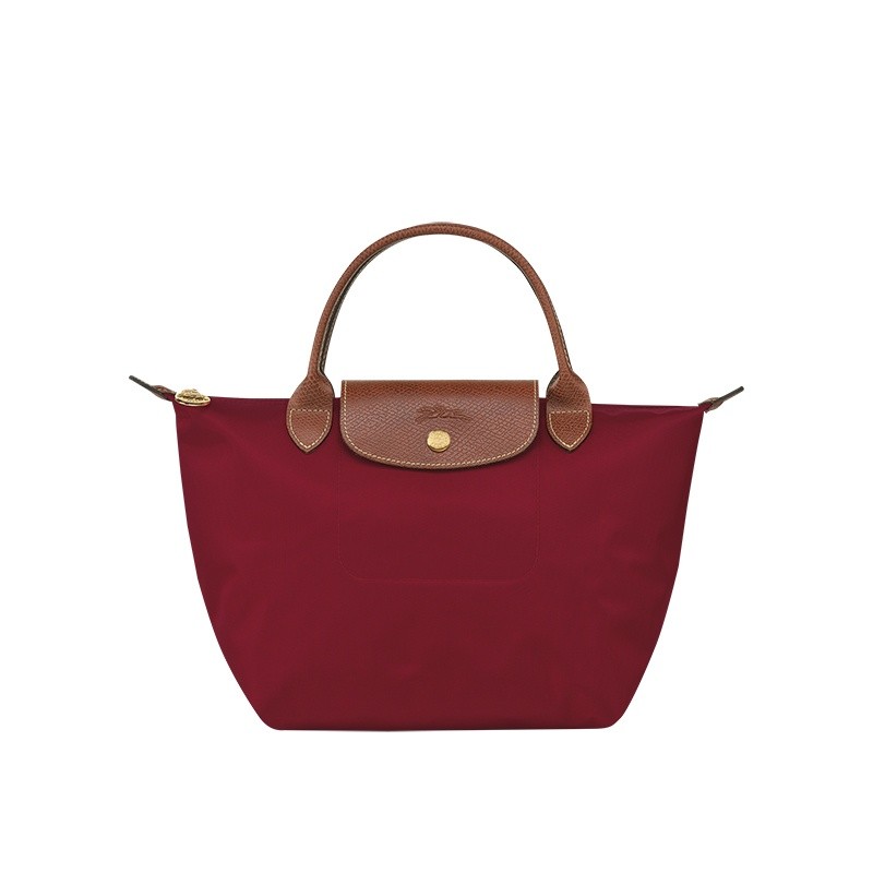 商品Longchamp|longchamps/珑骧 LE PLIAGE ORIGINAL 红色小号短柄帆布购物袋饺子包,价格¥834,第10张图片详细描述