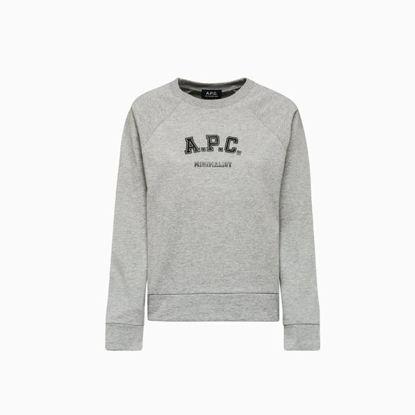 商品A.P.C.|A.P.C. 灰色女士卫衣/帽衫 COESMF27677PLB,价格¥715,第3张图片详细描述