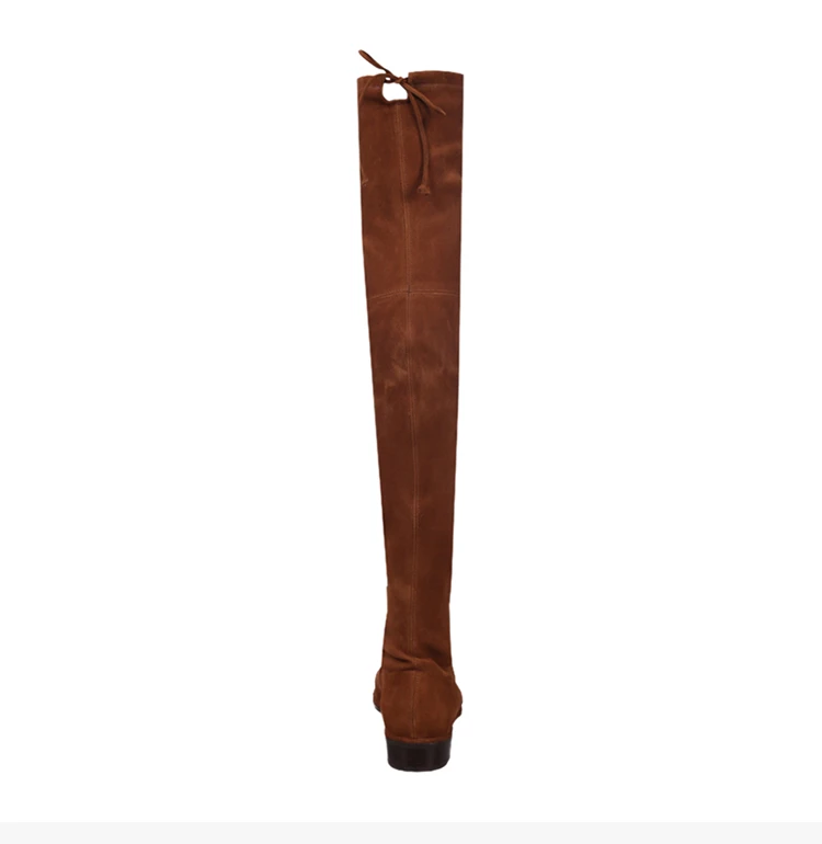商品Stuart Weitzman|Stuart Weitzman 咖啡色女士长靴 LOWLAND-SUEDE-COFFEE,价格¥3235,第6张图片详细描述