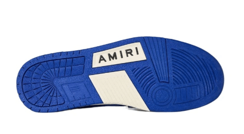 商品[国内直发] AMIRI|Amiri SKEL-TOP HI 高帮皮革运动板鞋 骨头鞋 白蓝,价格¥3865,第4张图片详细描述