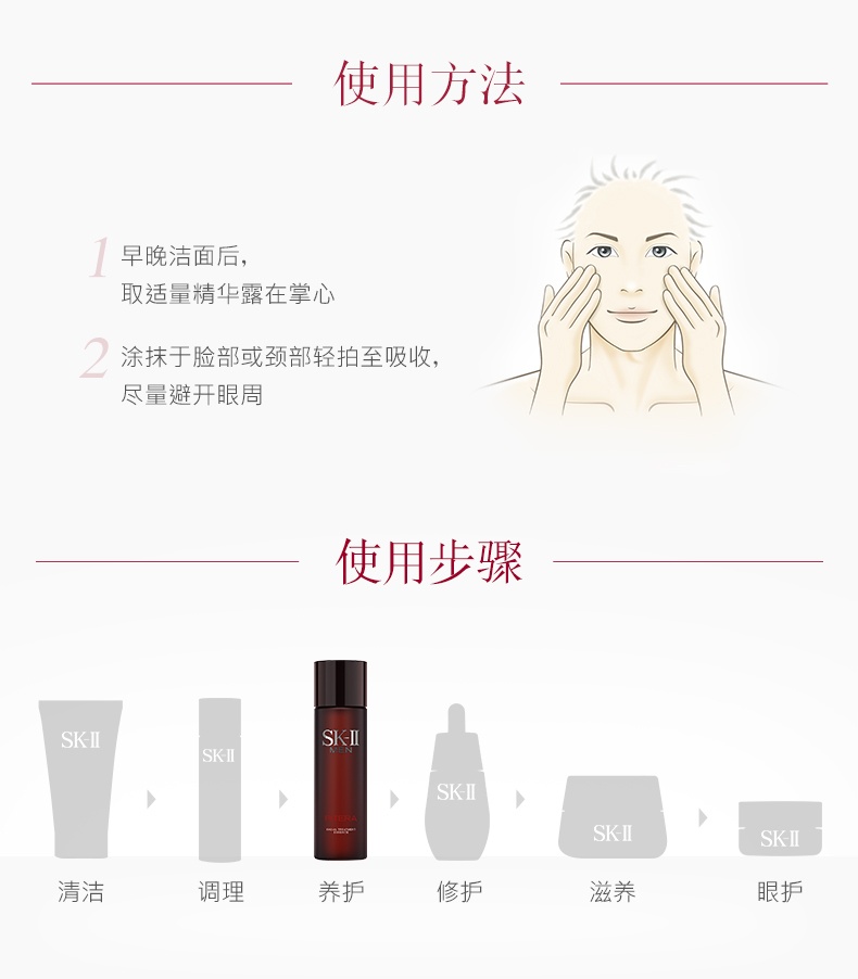 商品SK-II|SK-II男士神仙水精华液男士焕活护肤精华露 230ml 紧致光泽控油净澈抗皱,价格¥1056,第5张图片详细描述