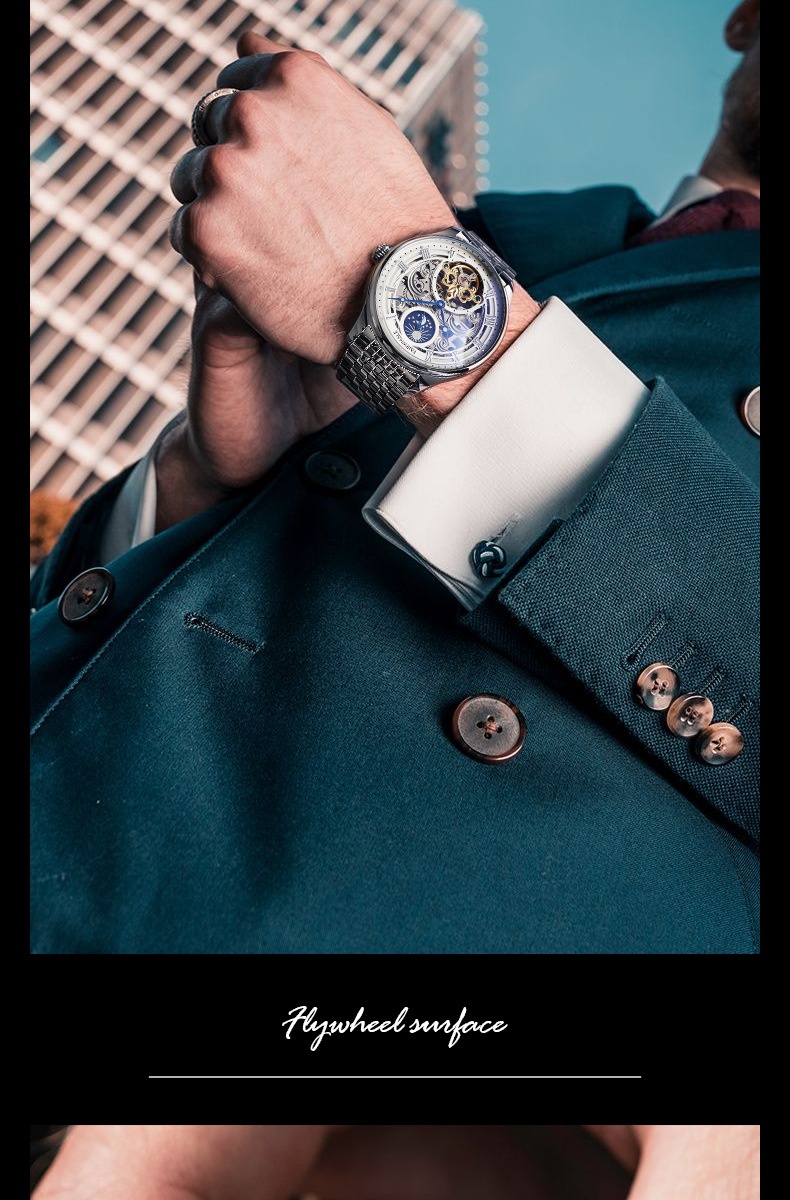 商品[国内直发] Mark Fairwhale|马克华菲品牌手表男士机械表,价格¥535,第11张图片详细描述
