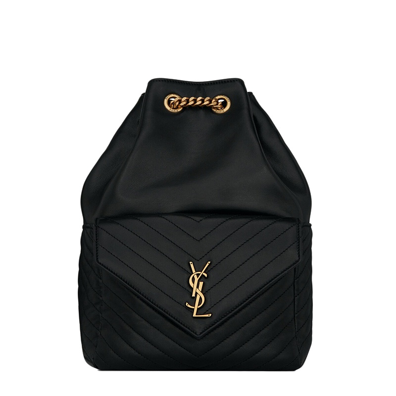 商品Yves Saint Laurent|SAINT LAURENT PARIS/圣罗兰 YSL JOE系列 女士黑色羊皮革双肩包,价格¥16760,第4张图片详细描述