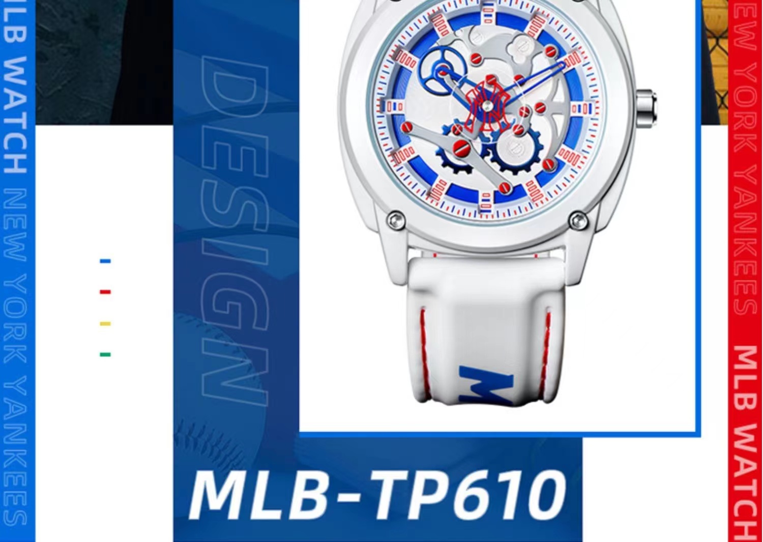 商品[国内直发] MLB| 美职棒（MLB）镂空潮牌情侣防水学生男女表MLB-TP610,价格¥424,第6张图片详细描述