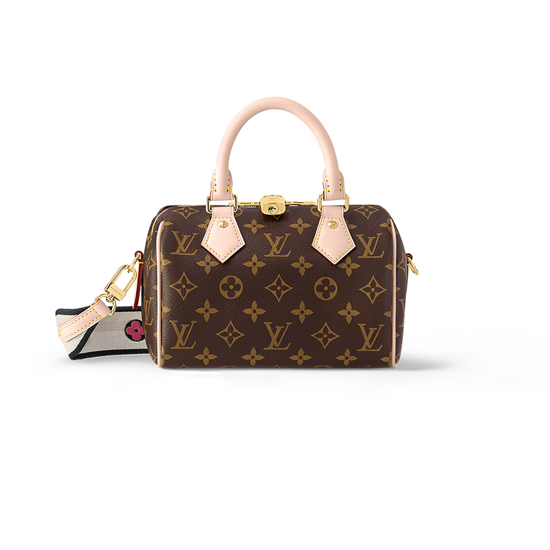 商品Louis Vuitton| 【现货】路易威登Speedy女士老花涂层帆布牛皮边路易威登标志手提包M46234,价格¥17144,第5张图片详细描述