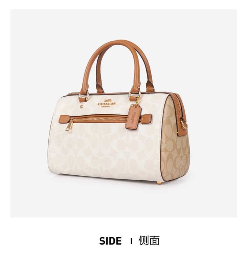 商品Coach|COACH 奥莱款中号女士PVC配皮单肩斜挎手提包 CA149IMRFI,价格¥1582,第5张图片详细描述