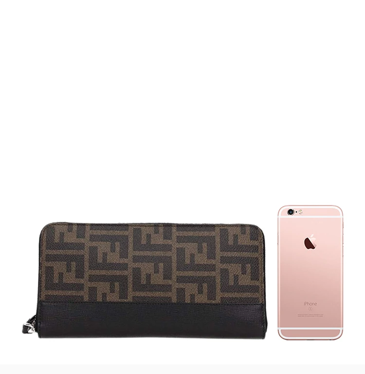 商品[国内直发] Fendi|FENDI 棕色男士长款钱夹 7M0191-X4U-F0CRD,价格¥4442,第4张图片详细描述