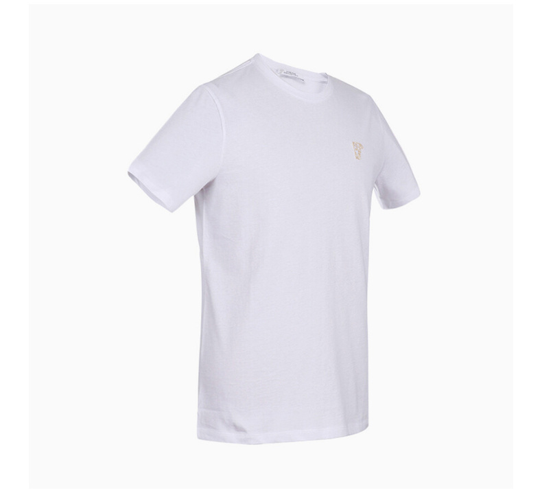 商品Versace|VERSACE COLLECTION 男士白色圆领棉质T恤 V800683-VJ00180-V9052,价格¥499,第11张图片详细描述