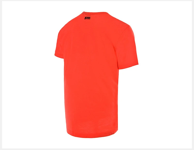 商品Hugo Boss|Hugo Boss 雨果博斯 男士红色纯棉BOSS印花时尚休闲短袖T恤 TEE2-182-6415-645,价格¥504,第6张图片详细描述