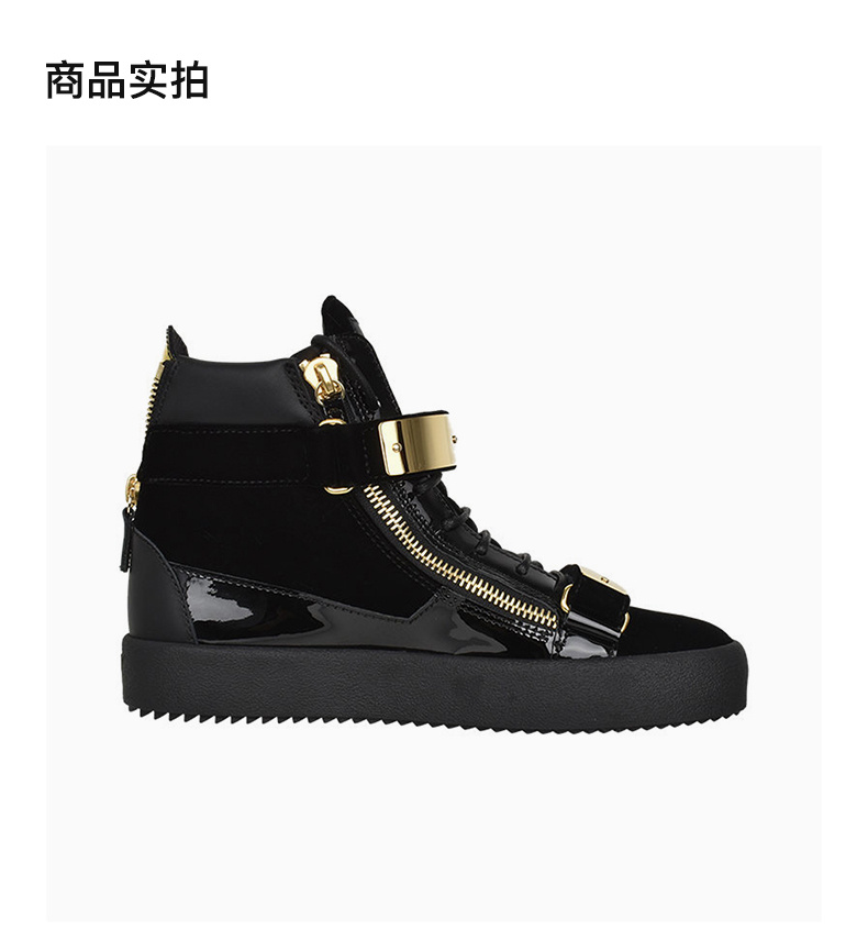 商品Giuseppe Zanotti|GIUSEPPE ZANOTTI 男黑色男士运动鞋 RU70017-VERO-NERO,价格¥3404,第6张图片详细描述