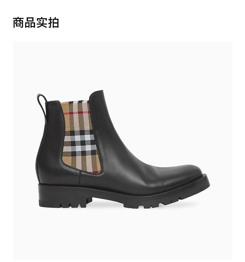 商品[国内直发] Burberry|BURBERRY 黑色女士踝靴 8042363,价格¥5174,第4张图片详细描述