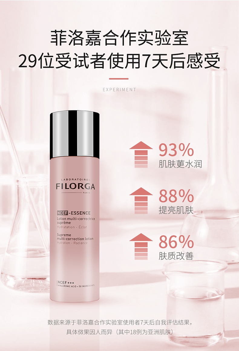 商品【原封正品】 Filorga|菲洛嘉 粉水肌源赋活水光精华水 150ml 收缩毛孔紧致肌底液盈润肌底,价格¥172,第8张图片详细描述