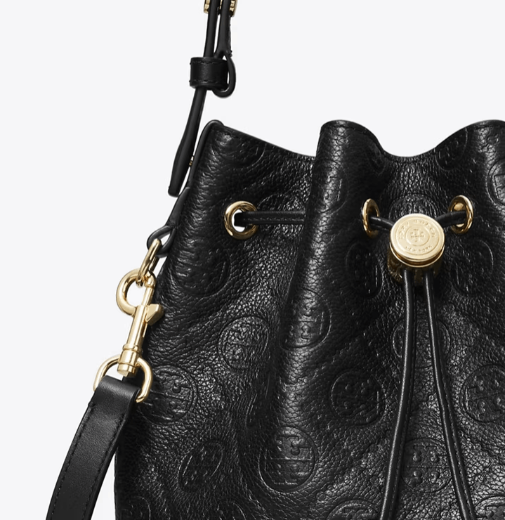 商品Tory Burch|TB汤丽柏琦T MONOGRAM中号水桶包女包新款(香港仓发货),价格¥3001,第60张图片详细描述