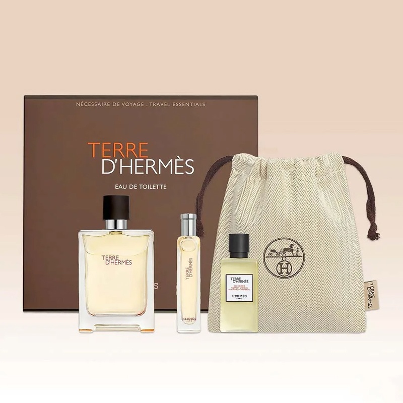 商品Hermes|爱马仕大地系列香水套装 大地淡香水100ml+15ml+沐浴啫喱40ml,价格¥683,第2张图片详细描述
