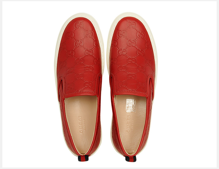 商品Gucci|GUCCI 古驰 红色牛皮女士休闲鞋 408510-CWCE0-6467,价格¥3828,第9张图片详细描述