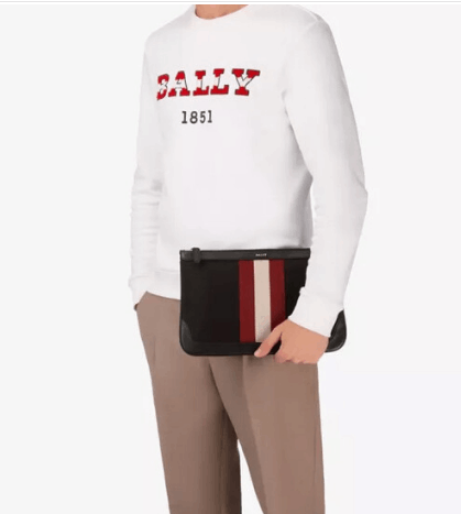 商品Bally|巴利男包黑色尼龙皮革饰边撞色织带黑色CAYARD.TSP-6226286（澳门仓发货）,价格¥2217,第7张图片详细描述
