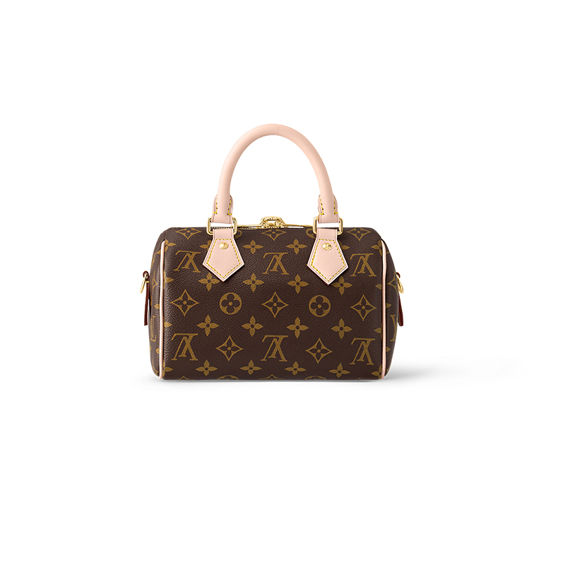 商品Louis Vuitton| 【现货】路易威登Speedy女士老花涂层帆布牛皮边路易威登标志手提包M46234,价格¥17144,第2张图片详细描述