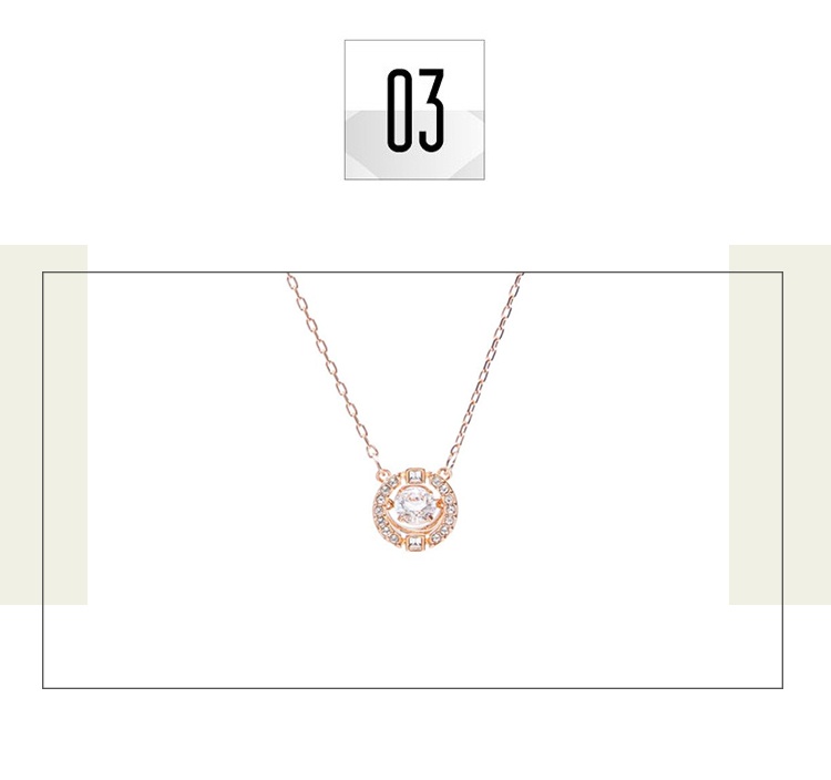 商品Swarovski|SWAROVSKI 施华洛世奇 跳动的心 SPARKLING DANCE 项链 玫瑰金色 5272364 七夕情人节礼物 送女友 ,价格¥639,第5张图片详细描述