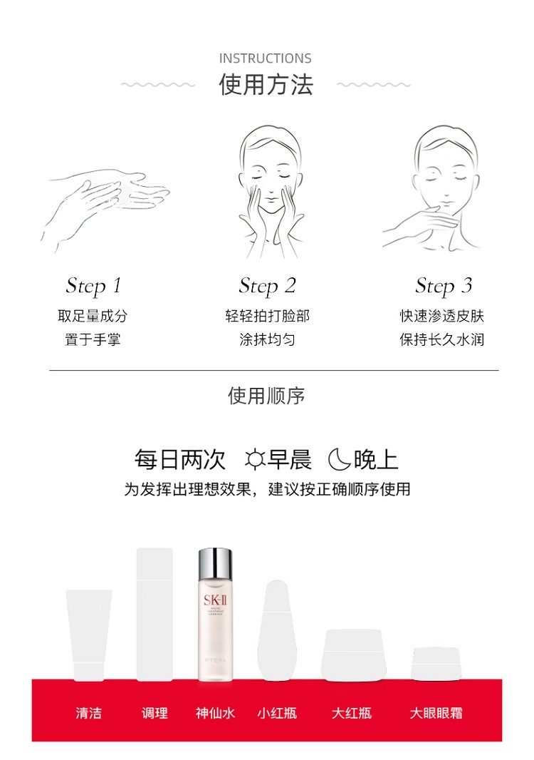 商品SK-II|SK-II sk2多方位三件套神仙水套盒230ml清莹露230ml乳液100m,价格¥2079,第7张图片详细描述
