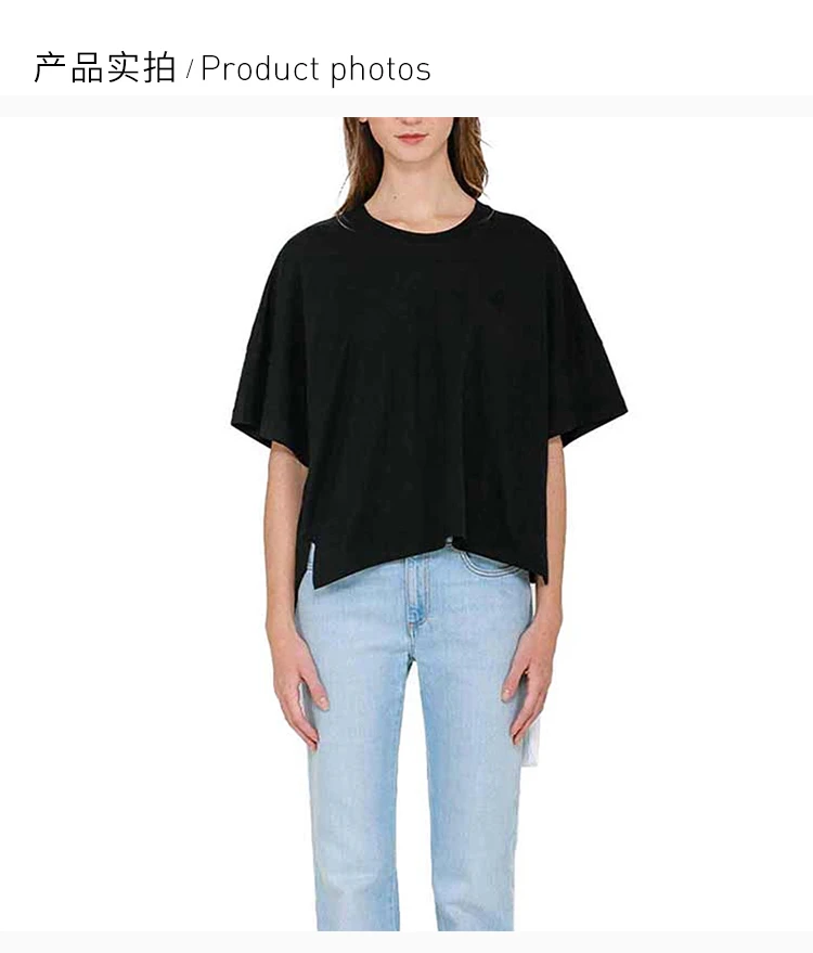 商品Loewe|LOEWE罗意威黑色棉质女士T恤 S540333XAT-1100,价格¥1762,第6张图片详细描述
