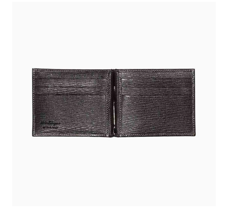 商品[国内直发] Salvatore Ferragamo|SALVATORE FERRAGAMO 男士黑色牛皮钱包 66-8060-379678,价格¥1677,第6张图片详细描述