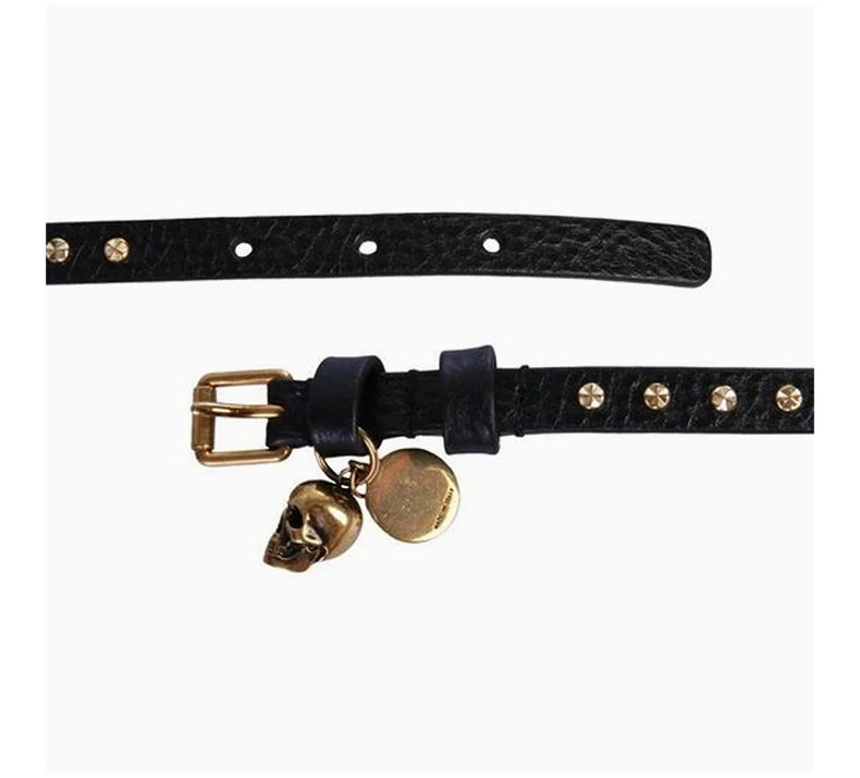 商品Alexander McQueen|ALEXANDER MCQUEEN 黑色男士手链 554467-1AC9T-1000,价格¥778,第4张图片详细描述