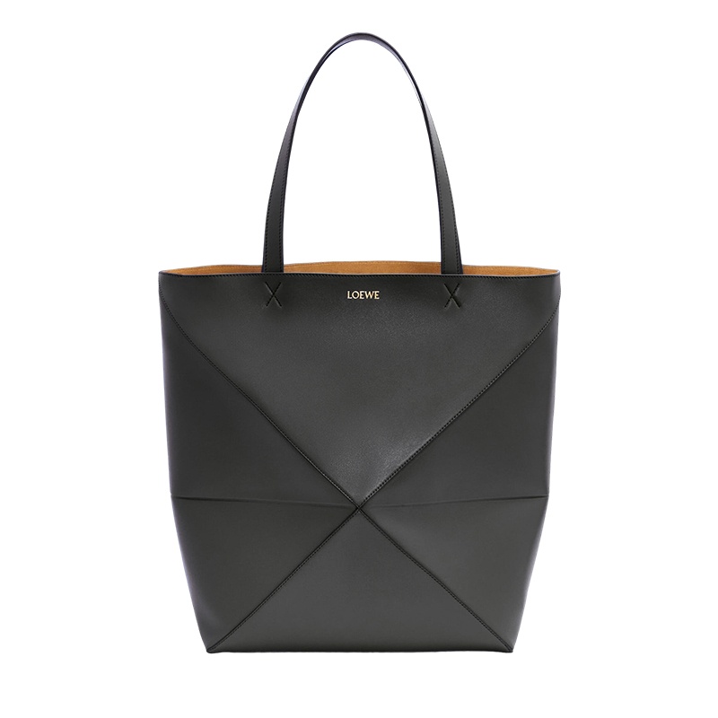 商品Loewe|罗意威 23新款 Puzzle Fold男士大号亮面小牛皮几何线条托特包 ,价格¥15942,第2张图��片详细描述