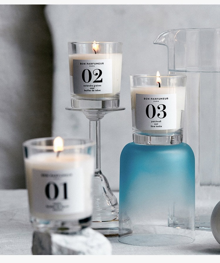 商品Bon Parfumeur|柏氛香氛蜡烛套装 卧室助眠香薰 浪漫烛光 70g×3,价格¥415,第15张图片详细描述