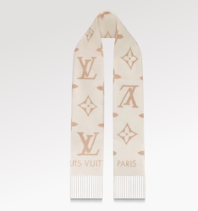 商品Louis Vuitton|Louis Vuitton 路易威登浅米色山羊绒围巾M78123,价格¥8797,第2张图片详细描述