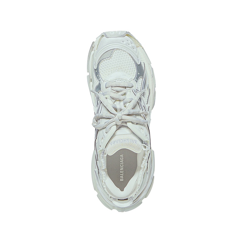 商品Balenciaga|巴黎世家 23新款 男白银色网布尼龙低帮运动鞋,价格¥7442,第4张图片详细描述