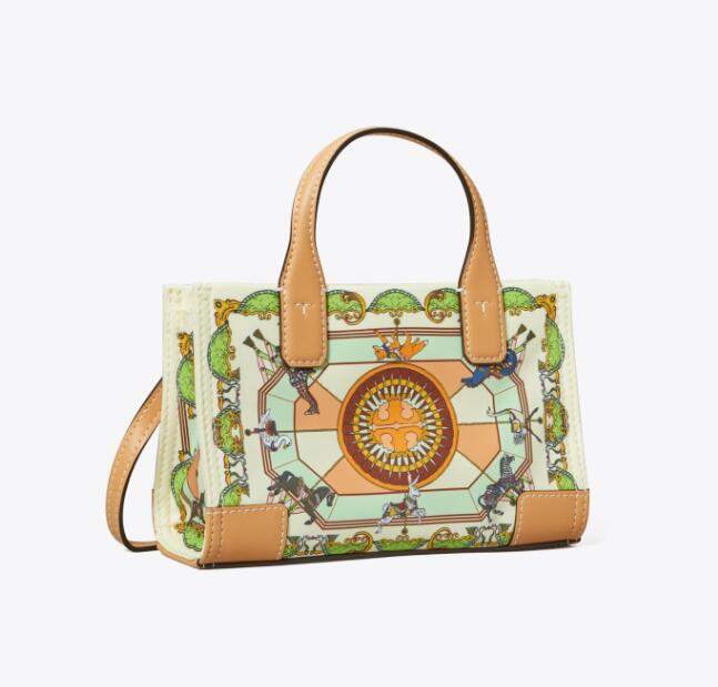 商品Tory Burch|汤丽柏琦迷你小号中号印花托特包（香港仓发货）,价格¥1593,第13张图片详细描述