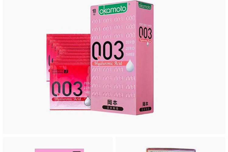 商品okamoto|Okamoto 冈本 003玻尿酸透明质酸超润滑避孕套 10只装,价格¥147,第6张图片详细描述