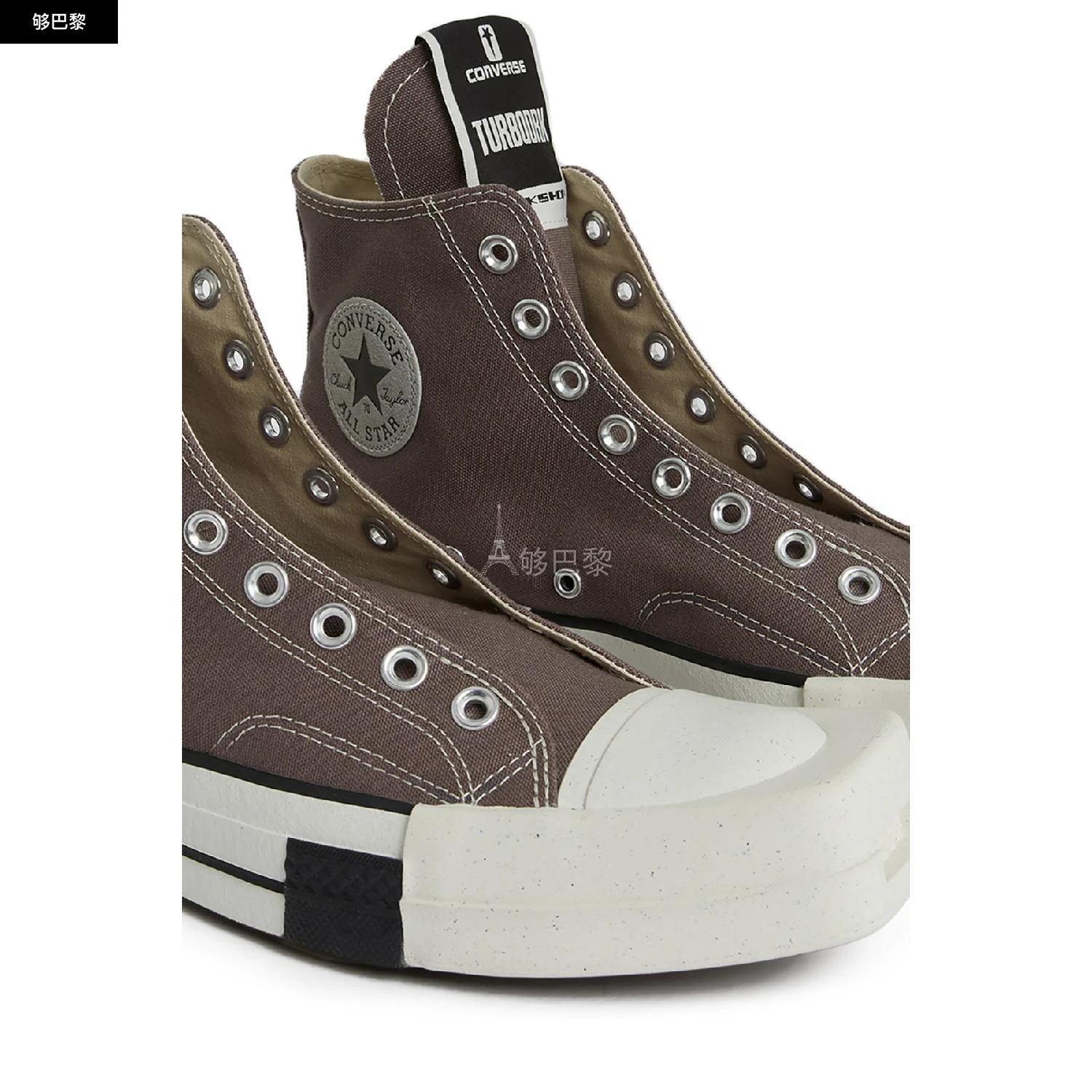 商品Rick Owens|【特惠8.7折】包邮包税【预售7天发货】 RICK OWENS 男士 休闲运动鞋 x Converse - Turbodrk 无带运动��鞋  DC01CX938A03R034 OWEDKPT7BEI,价格¥1876,第7张图片详细描述