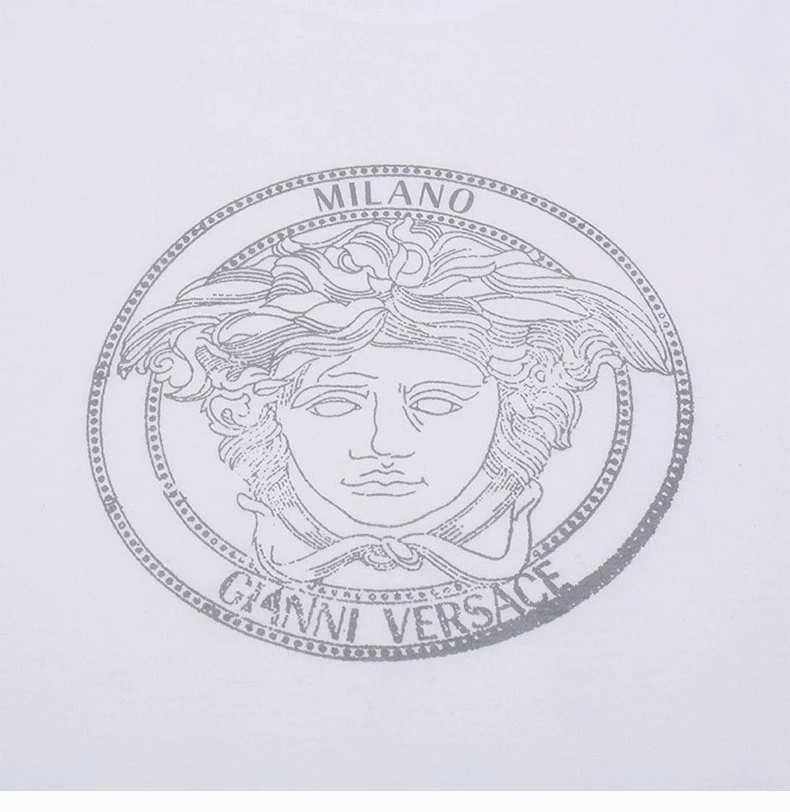 商品[国内直发] Versace|VERSACE 男士白色印花图案T恤 A87381-A228806-A1001,价格¥1948,第7张图片详细��描述
