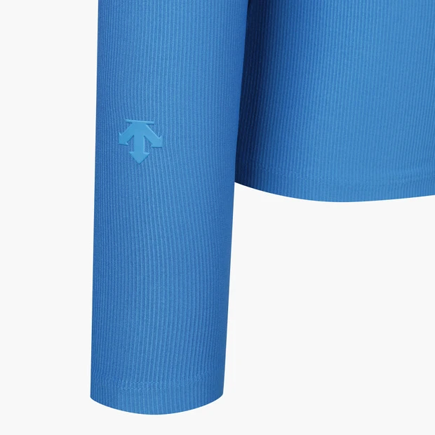 商品【预售商品15天发货】 DESCENTE|GOLF女性高领罗纹材质长袖T恤 DO32WFTL96-OBLG,价格¥893,第18张图片详细描述