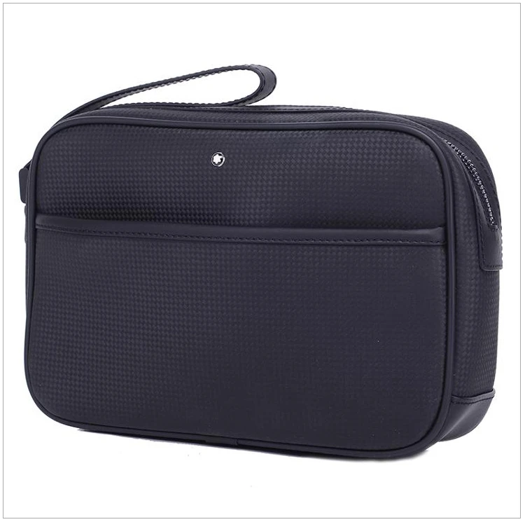 商品MontBlanc|Mont Blanc 万宝龙 男款黑色牛皮手拿包 111140,价格¥2974,第4张图片详细描述