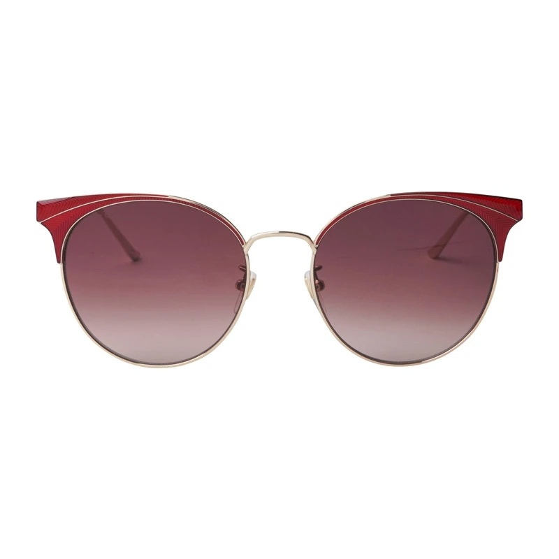 商品[国内直发] Gucci|GUCCI 红色女士圆形太阳镜 GG0402SK-002,价格¥3654,第1张图片详细描述