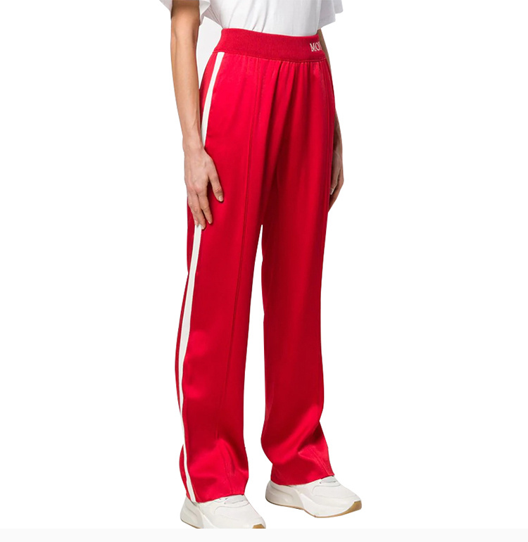 商品Moncler|Moncler 盟可睐 女士红色绸面休闲裤 1650000-C0006-45B,价格¥3253,第7张图片详细描述