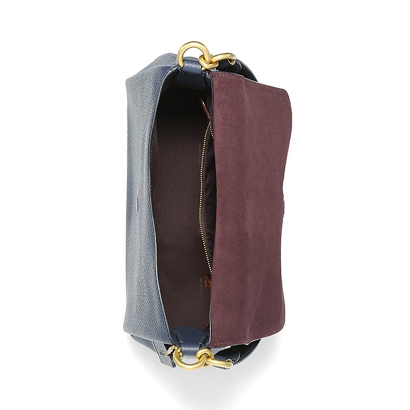 商品[国内直发] Coach|蔻驰女包COACH 奢侈品女士藏青色经典C扣单肩手提斜挎包藏青 3954 B4BHP,价格¥908,第6张图片详细描述