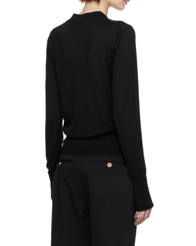 商品Vivienne Westwood|西太后 徽标刺绣羊毛针织开衫（香港仓发货）,价格¥2404,第5张图片详细描述