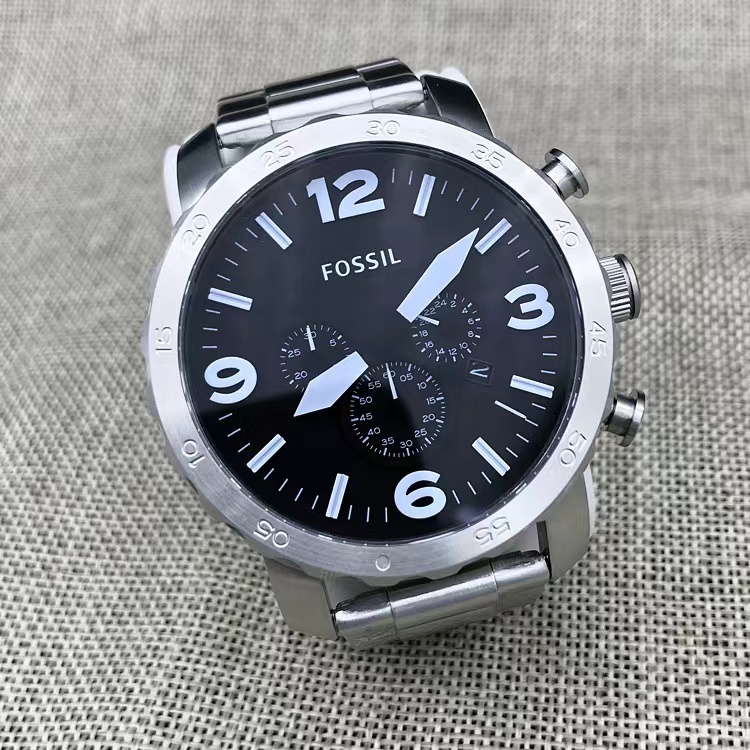 商品[国内直发] Fossil|FOSSIL手表皮带三眼计时石英大男表JR1487JR1354JR1504JR1401包邮,价格¥608,第17张图片详细描述