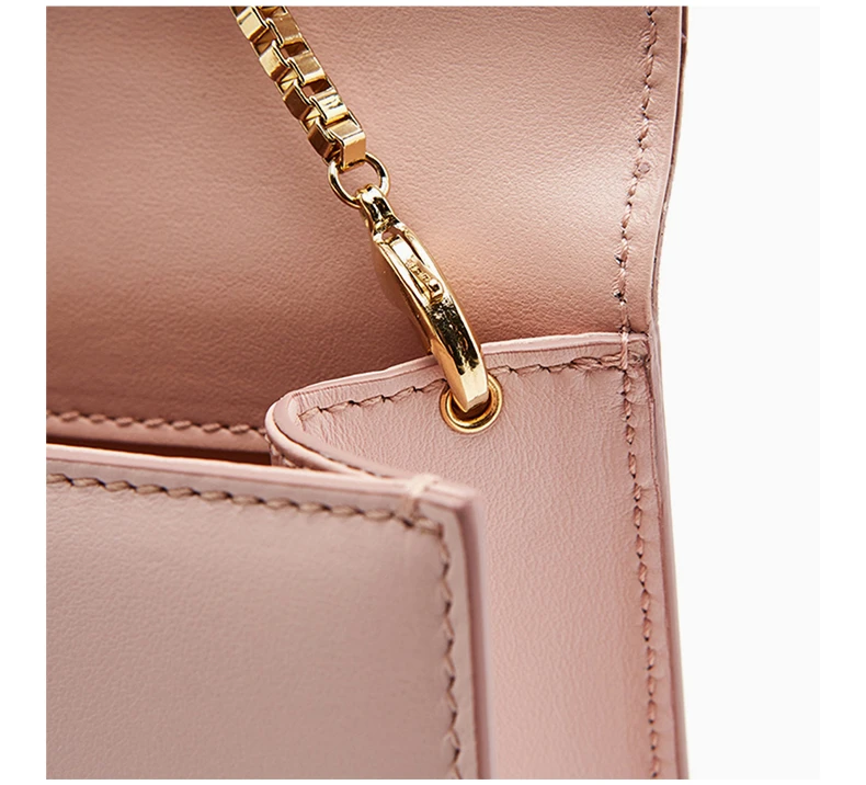 商品Salvatore Ferragamo|Salvatore Ferragamo 菲拉格慕 女士THALIA系列粉色牛皮手提单肩包 21-F816-0670983,价格¥5181,第8张图片详细描述