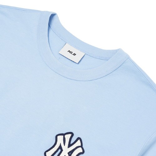 商品MLB|【SAvenue】(保税仓直发)MLB短袖Common MonogramT恤男女同款蓝色 3ATSM20-23-K0001-50BLL LY,价格¥165,第8张图片详细描述